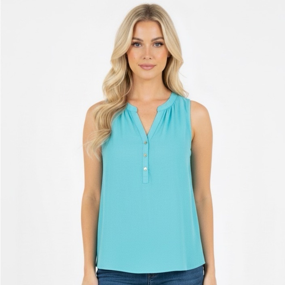 Lauren James tunic top size medium linen cotton blend